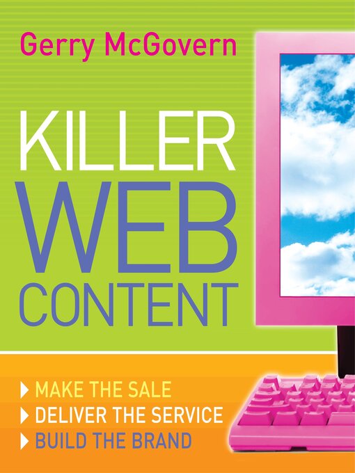 Title details for Killer Web Content by Gerry McGovern - Available